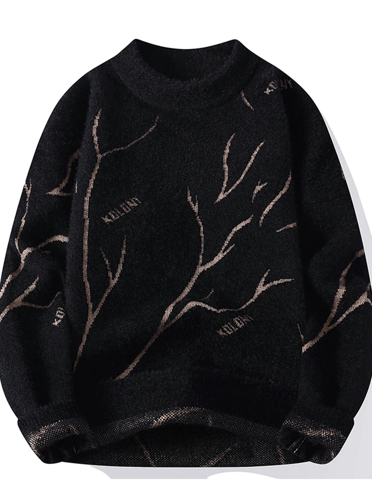 Men's New Fall and Winter Sweater Bottoming Shirt Men's O Neck Design Comfortable Lazy Windproof Warm Pullovers Men's R126