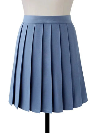 Gonna longuette a pieghe a vita alta da donna Y2k Estate al ginocchio stile preppy Harajuku Hot Street School Cosplay Casual Faldas femminili