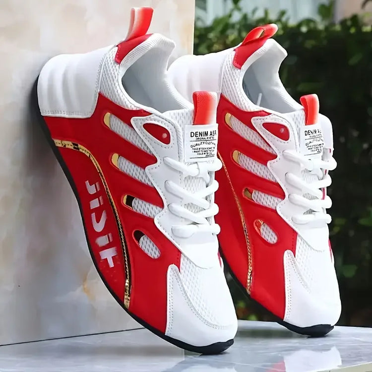 Breathable and Comfortable Men's Sports Shoes, with an Inner Height Increase and a Low Top Strap, Suitable for Outdoor Sports