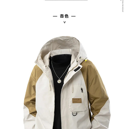 Jacket Mens Spring Autumn New Men Jacket Printing Hooded Jackets Casual Coat Men's Business Coats Size L-4XL 5XL 6XL 7XL 8XL