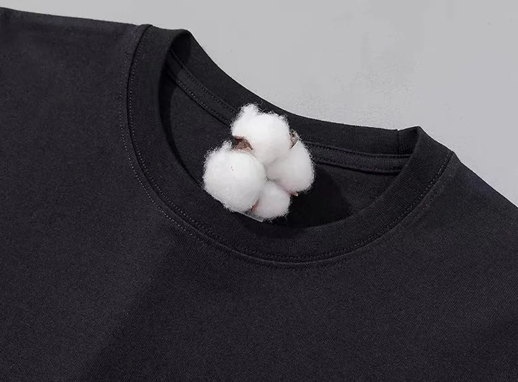 Maglietta per uomo T-Shirt a maniche lunghe in cotone tinta unita abbigliamento uomo manica intera per canottiere primaverili e autunnali