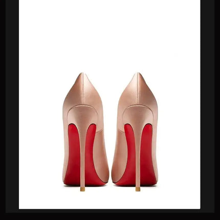Tacchi Alti da Donna 2026 Nuova Tendenza Scarpe con Tacco a Spillo a Punta in Seta 12cm Sexy per Feste Matrimoni Scarpe di Lusso di Alta Qualità Firmate platinumshop