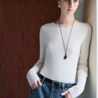 Round Neck-White / XS