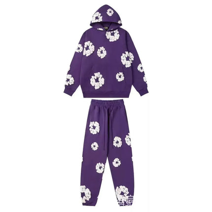 DENIM TEARS brand hot selling new fashionable foam cotton printed hoodie, European and American fashionable men's sports suit PlatiNum