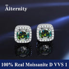 FB Silver - Green / 2ct(6.5mm)x 2pcs-box