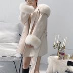 beige white cuffs