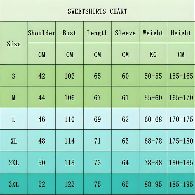 Fashion Gothic Love Heart Printed Hoodies Long Sleeve Shirt Vintage Sweatshirts Women's Print Sportwear Pullovers Sweatshirts