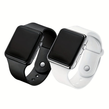 2 pezzi orologio per coppie display a LED orologio elettronico sportivo orologio da polso digitale in silicone per donna uomo regalo di San Valentino per lei platinumshop