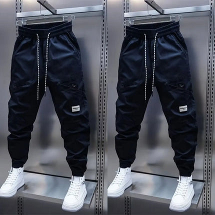 2025 New Men Joggers Autumn Sweatpants Spring Drawstring Casual Pants Workout Running Cotton Sports Trousers Men Clothing