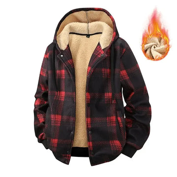 Winter New Fashion Trend Thickened Warm Lamb Wool Jacket For Men's Casual Loose Sports Plus Size High-end Hooded Jacket M-3XL