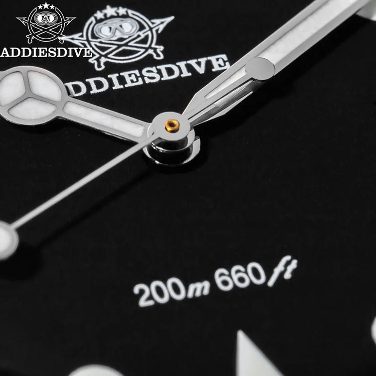 ADDIESDIVE New Gift Watch For Men AD2068 Quartz Watches 39mm Waterproof 200m Ceramic Bezel BGW9 Luminous Diving Leisure Wristwat