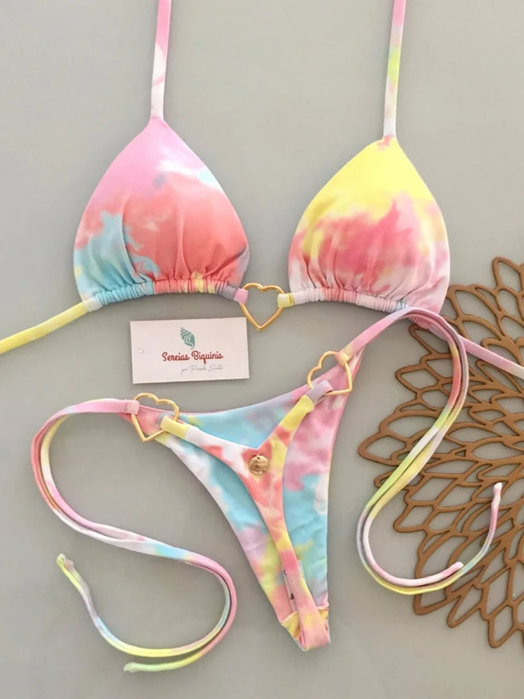 Nuovo Set Bikini Micro Sexy 2026, Costume da Bagno Brasiliano con Perizoma per Donna, Biquini Sexy