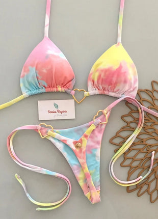Micro Bikini 2026 Push Up Donna Costumi da Bagno Sexy Brasiliani Set Bikini Perizoma Stampa Biquini Abbigliamento Mare Estivo