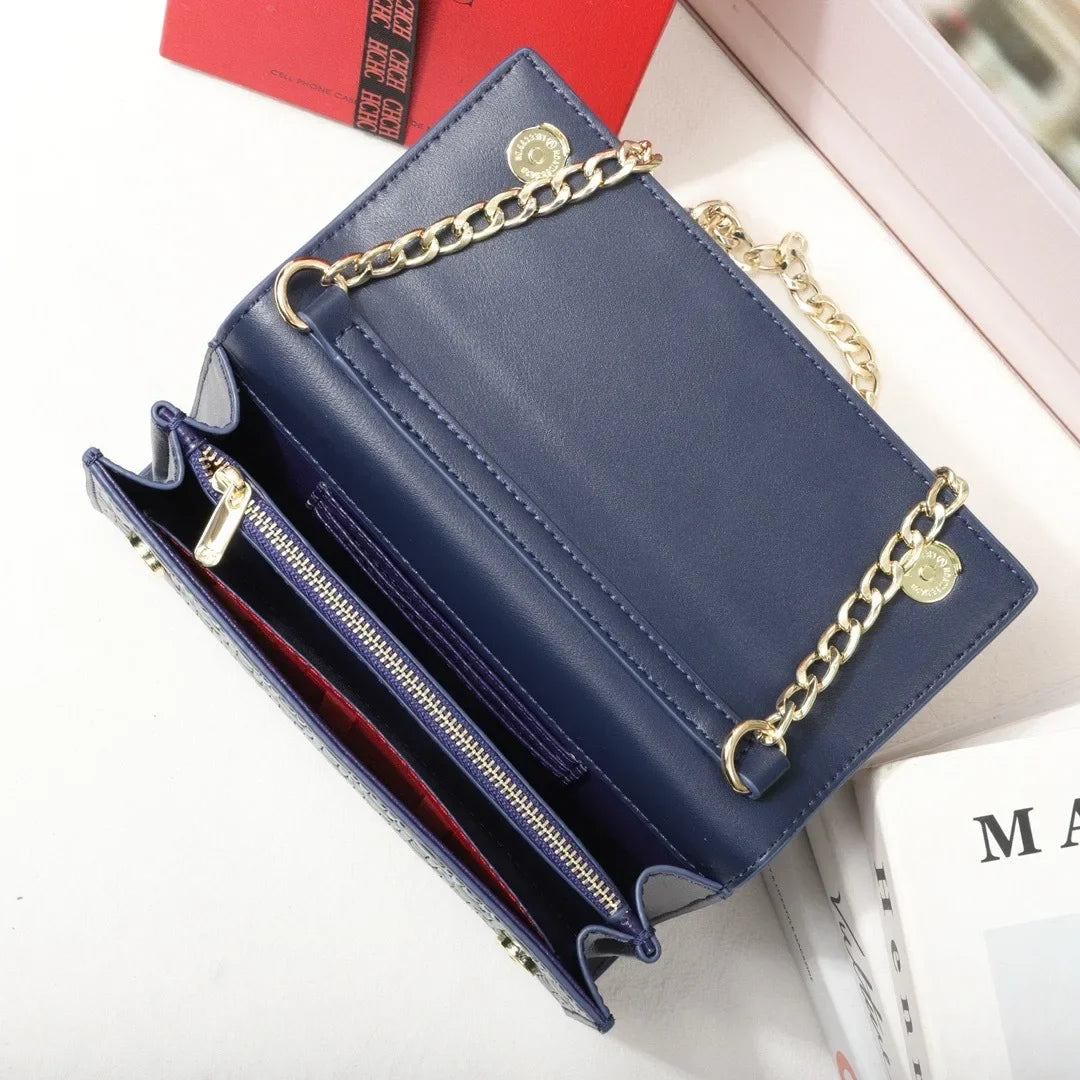 Borsa a tracolla convertibile in pelle da donna classica ed elegante per borsa di borse a tracolla di design famoso di marca di lusso