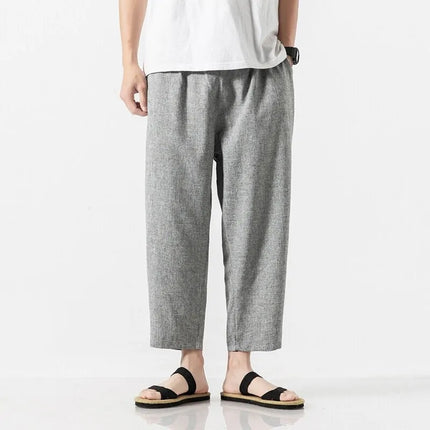 Pantaloncini da uomo nuovi pantaloni larghi casual in vita elastica tinta unita pantaloni estivi sottili comodi e traspiranti per uomo taglie forti 5XL