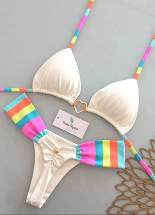 Micro Bikini Tendenze 2026 Costumi da Bagno Donna Sexy Set Bikini Brasiliano Thong Biquini Stampa Monokini Abbigliamento da Spiaggia