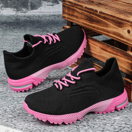 Breathable Socks Shoes Women Lightweight Knitted Casual Sneakers Non-slip Walking Footwear Outdoor Jogging Fitness Sports PlatiNum