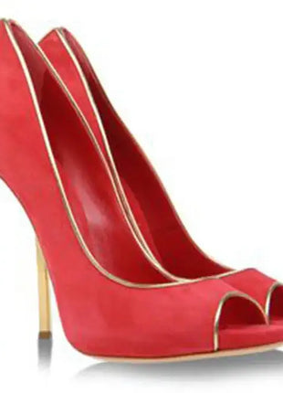 Nuove donne di estate pompe superficiale peep-toe tacchi alti scarpe da donna donna metallo stiletto punta a punta scarpe da donna Zapatos De Mujer platinumshop