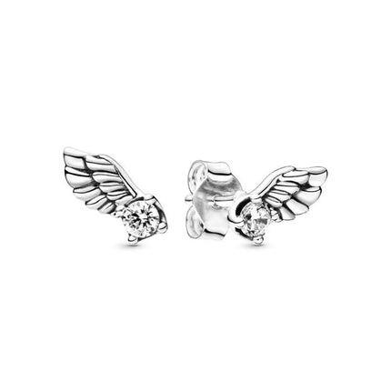 Orecchini in Argento Puro 925 con Zirconi a Forma di Cuore, Stella, Luna e Cerchio, Gioielli per Donne, Regalo per Compleanno, Festa della Mamma, Accessori platinumshop