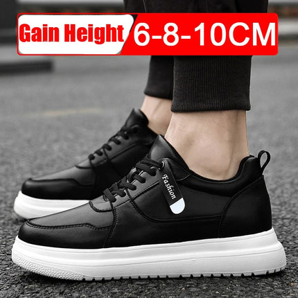 Men Elevator Height Increase Shoes Sneakers Shoes for Men 10cm Sports Casual Invisible Inner Heightening 8cm White Shoes