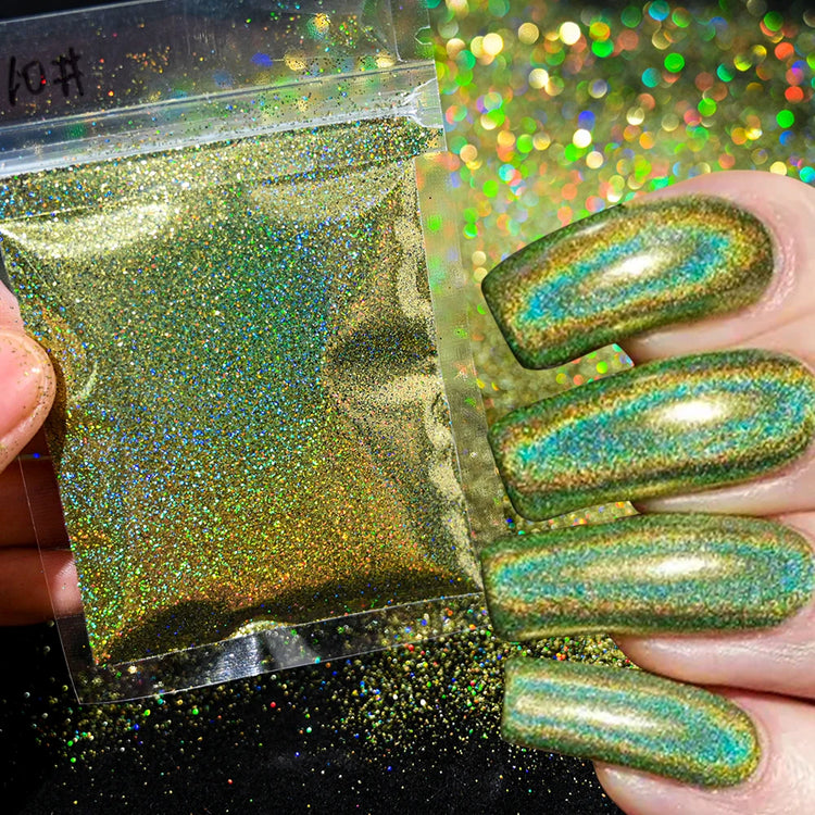 10g/Bag Glitter Snow White Nail Art Sugar Powder Sweater Laser Shiny Decoration Chrome Powder Woolen Candy Effect Nails 2027