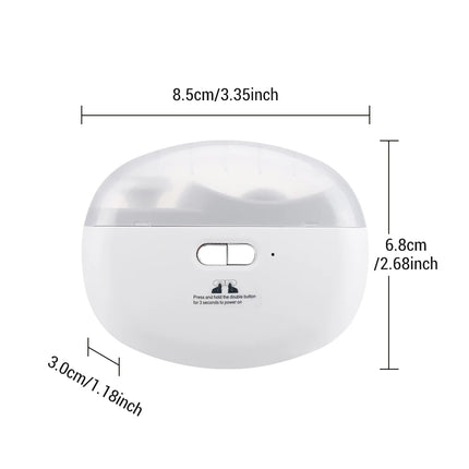 Electric Nail File for Fingernail and Toenail 2 in 1 Trimmer and Polisher Rechargeable Portable Manicure Kit with LED Light for Home Use