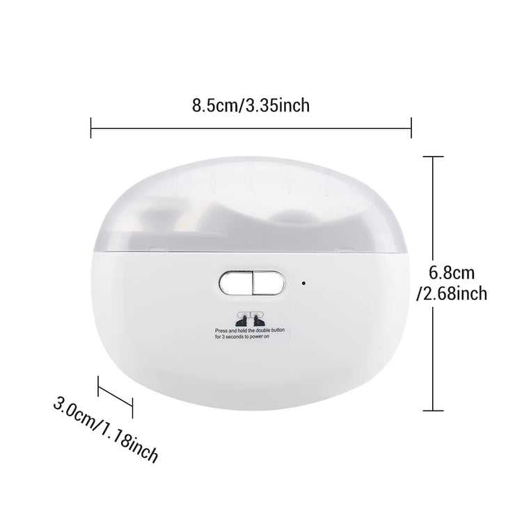 Electric Nail File for Fingernail and Toenail 2 in 1 Trimmer and Polisher Rechargeable Portable Manicure Kit with LED Light for Home Use