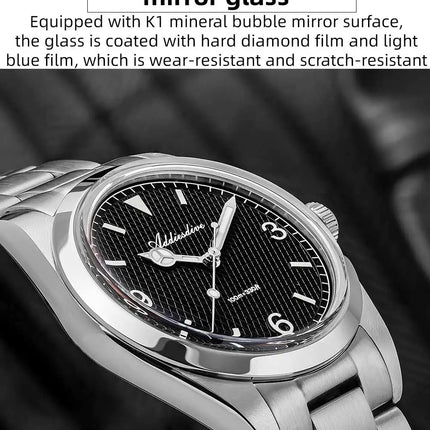 ADDIESDIVE 2025 NEW Watch For Men 316L Stainless Steel 10Bar Diving Luminous AD2096 Luxury Gift Quartz Wristwatch Reloj Hombre