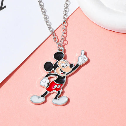 Gioielli Disney minimalisti - Collana con ciondoli smaltati di Topolino da indossare ogni giorno PlatiNum