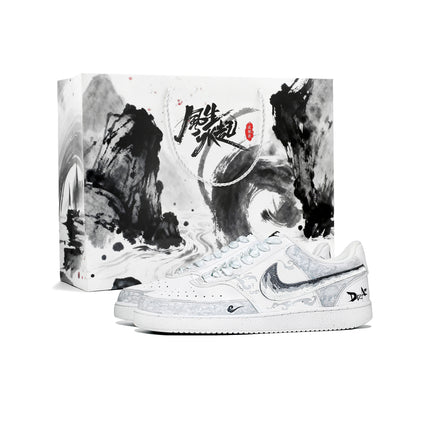 Scarpe da skateboard basse Nike Court Vision 1 Dreamlike Stunning Unisex Grigie