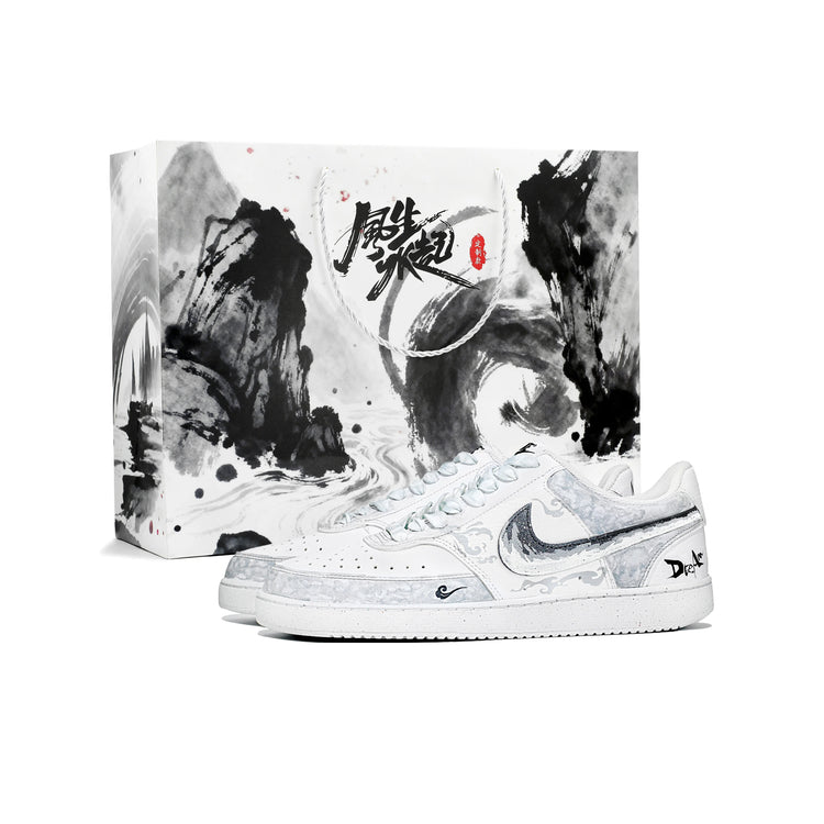 Scarpe da skateboard basse Nike Court Vision 1 Dreamlike Stunning Unisex Grigie