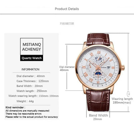 2024 Orologio da uomo alla moda Orologio da polso da uomo sportivo di lusso alla moda Orologio da uomo al quarzo con data in pelle luminosa impermeabile Orologio da uomo platinumshop