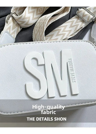 Cross-Border Style Camera Bag Fashionable Retro Women's Shoulder Slant Bag Small Square Bag Street Trend PU Material PlatiNum