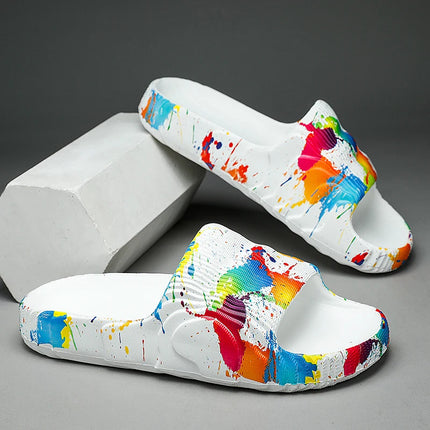 Scarpe estive da uomo Pantofole da spiaggia Scivoli antiscivolo in EVA all'aperto Moda donna Appartamenti Infradito Sandali casual Casa di lusso