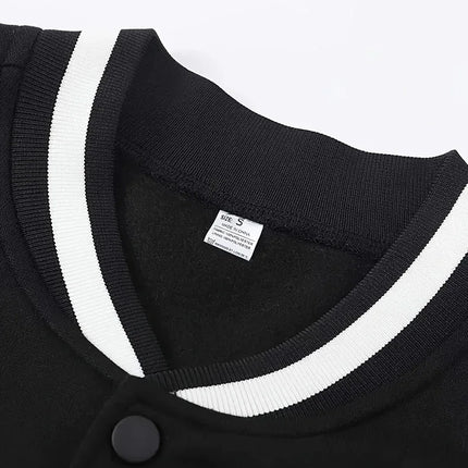 American Hip Hop Baseball Jersey Jacket Man Letter Splicing Embroidery Baseball Uniform Autumn Anti-Wind Bomber Coat Men Clothes