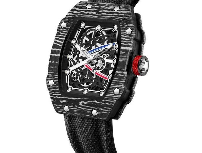 Nuovo Orologio al Quarzo Trendy Ultra-Sottile a Forma di Botte di Vino con Cinturino in Nylon, Elegante e alla Moda platinumshop