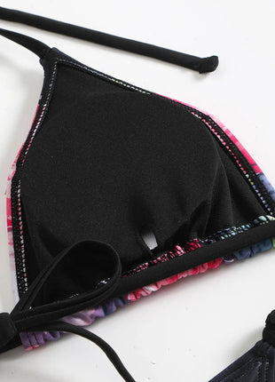 Costume da bagno 3 pezzi con stampa floreale grande con gonna lunga in rete Costume da bagno bikini micro perizoma da donna 2025 Costume da bagno estivo da spiaggia Biquini PlatiNum
