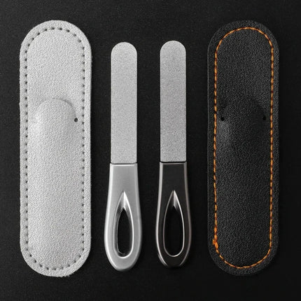 Stainless Steel Diamond Grit Nail File for Hard Thick Nails Durable Hypoallergenic Manicure Pedicure Tool Reusable Finger Toe Ca 2026