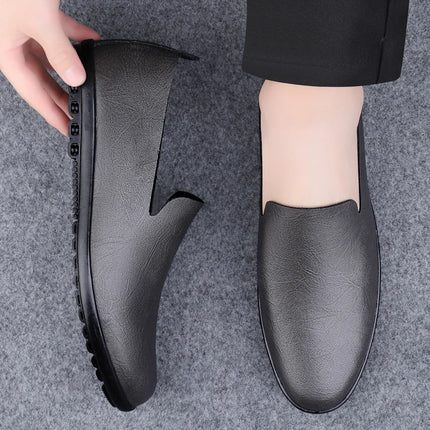 Scarpe da uomo in vera pelle Casual formali mocassini da uomo mocassini estate italiana traspirante Slip on scarpe da barca maschili Over Size 50 51