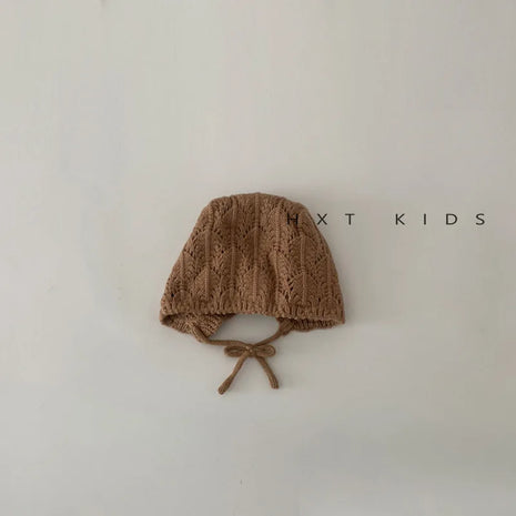 Moda retrò cava bambini cappelli lavorati a maglia fatti a mano all'uncinetto ragazze di fiori genitore-figlio cappello di cotone all'aperto 2024 autunno inverno berretti