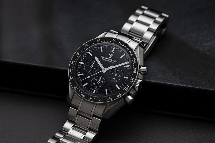 Nuovo Orologio da Uomo PAGANI DESIGN Golden Moon 2026, Orologio al Quarzo di Lusso, Cronografo Sportivo, Vetro Zaffiro AR, Impermeabile, Regalo platinumshop