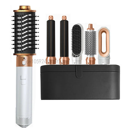 6 in 1 Hair Dryer Brush Hot Comb Set Professional Curling Iron Hair Straightener Styling Tool For Air styling Airwrap Hair Dryer