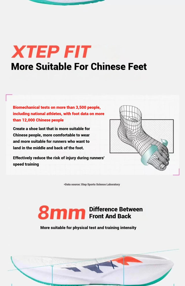 Xtep 360X 2.0 Professional Marathon Running Shoes For Men Racing Carbon Plate Shock Absorbent Sports Training Shoes 975219110035 PlatiNum