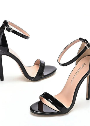 2026 spring Fashion Large Size 11cm Woman Sexy Dance Shoes Sandals Women Shoe Summer High Heels Stiletto Elegant Party Shoe PlatiNum