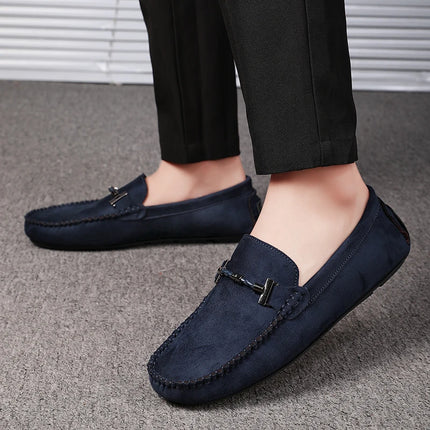 Migliori Mocassini Slip-on da Uomo, Morbidi Mocassini da Guida, Scarpe Basse di Alta Qualità, Scarpe da Passeggio Maschili, Mocassini Casual in Pelle Scamosciata, Scarpe Estive da Uomo