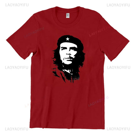Che Guevara Shirt Rebel Cuban Shirt Guerrilla Revolution Casual Short Sleeve Men's High Quality Cotton T-Shirt