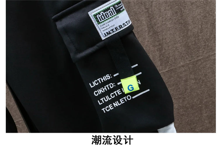Windbreaker Regular Zipper Jacket 2023 Spring Men's Hooded Trend Printed Jacket Hip Hop Top Men's Low Price
