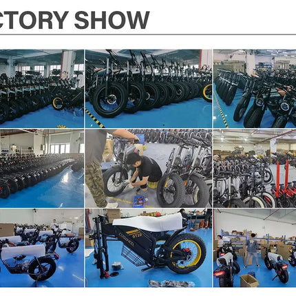 COSWHEEL R19 Bicicletta Elettrica 72V 40AH con Batteria al Litio, E-bike da Montagna per Adulti 9000W, Ciclomotore Elettrico da Uomo, E-truck da Strada