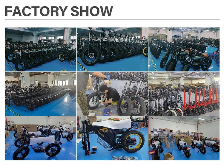 COSWHEEL R19 Bicicletta Elettrica 72V 40AH con Batteria al Litio, E-bike da Montagna per Adulti 9000W, Ciclomotore Elettrico da Uomo, E-truck da Strada