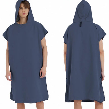 Asciugamano poncho da surf con cappuccio Asciugamano in spugna ad asciugatura rapida Cambio di copertura per adulti Surf Nuoto Spiaggia Sport acquatici Ocean Essential Acc